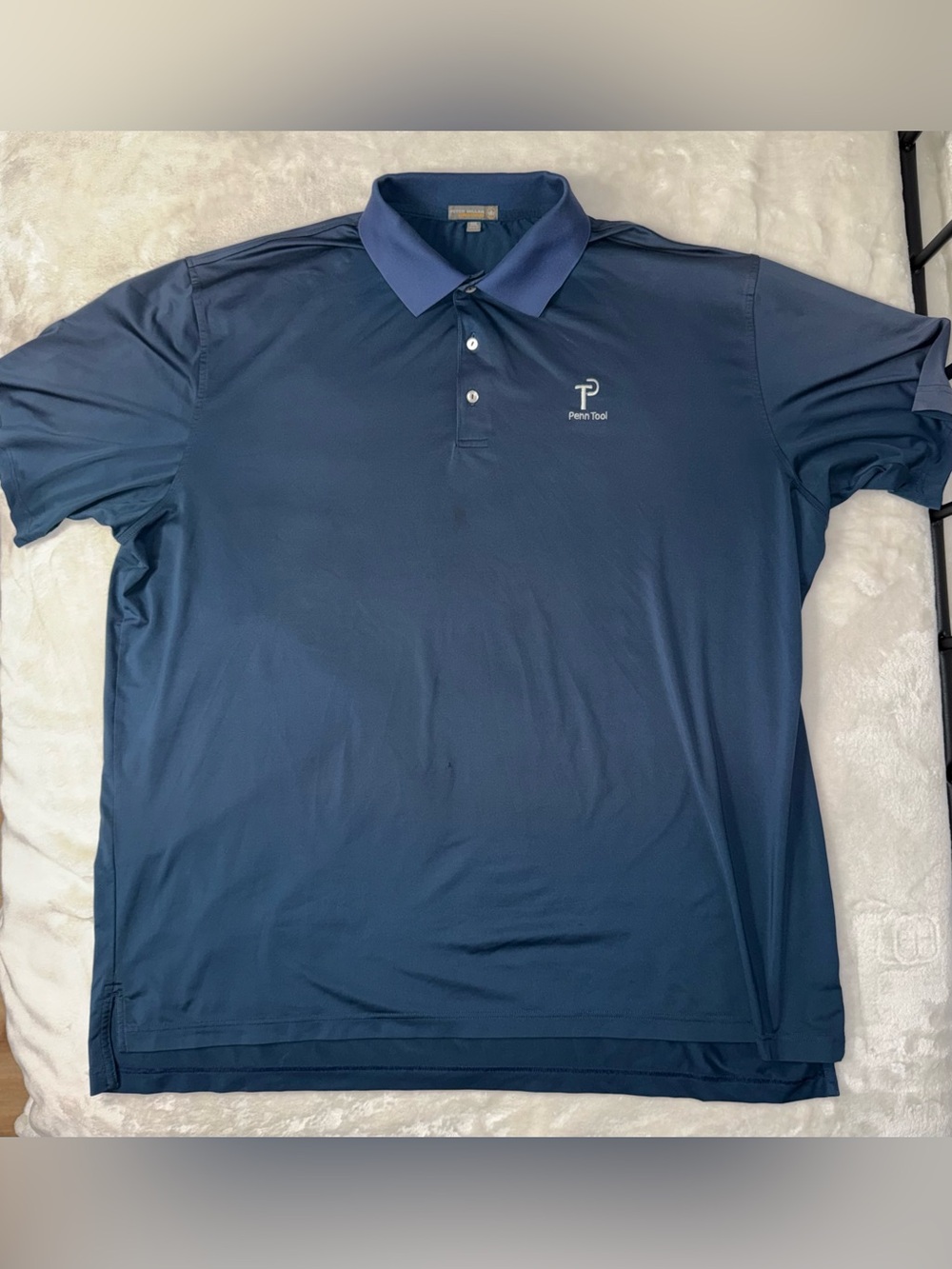 Peter Millar Summer Comfort Navy Blue Performance Polo